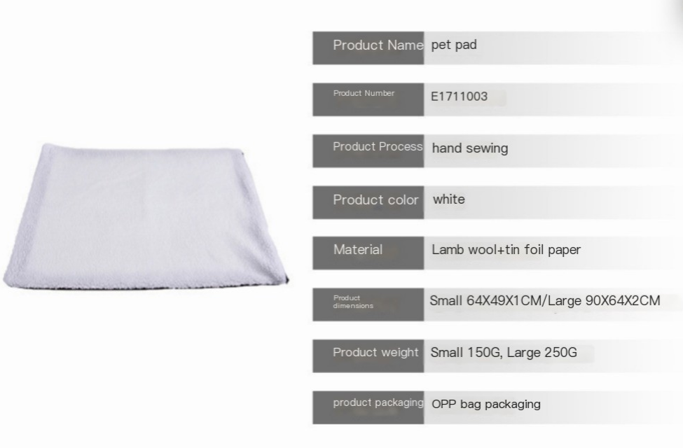 Self-Heating Pad for Cats and Dogs