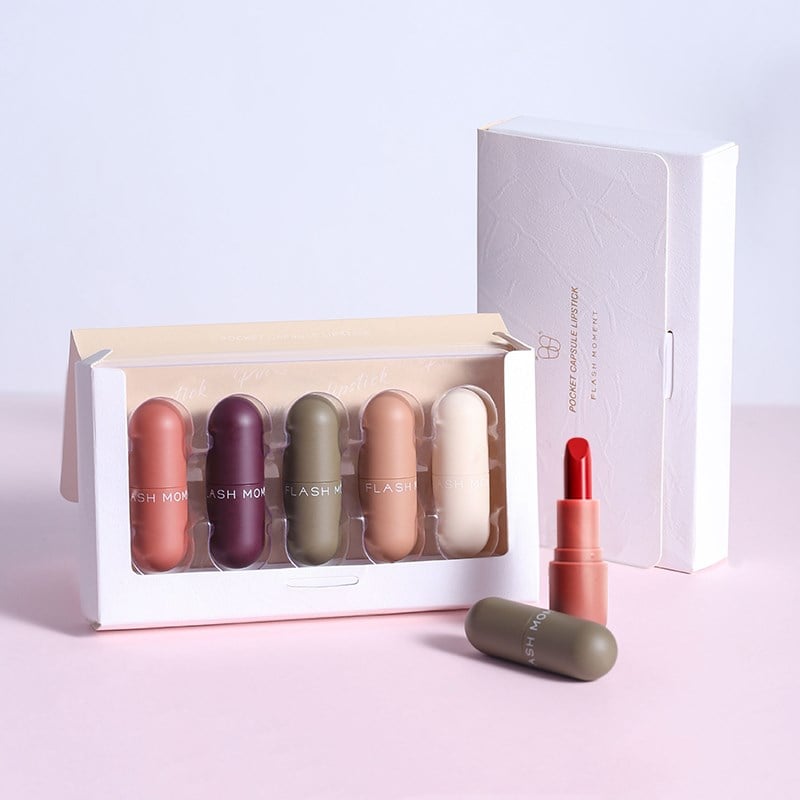 Mini Capsule Lipstick - Velvet Matte Long-Lasting Formula