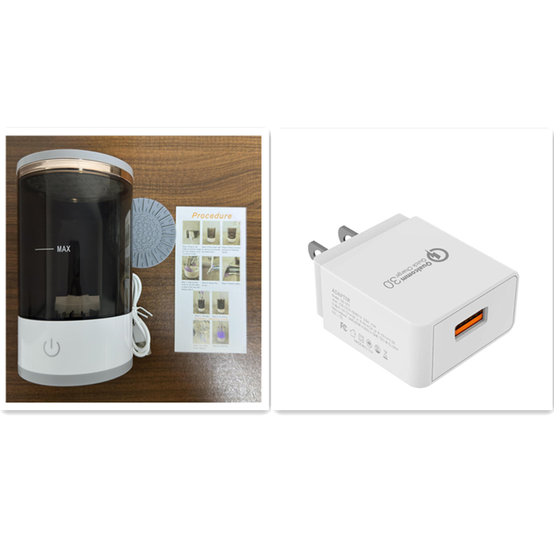 Electric Makeup Brush Cleaner - Rechargeable Automatic Brush Washer & Dryer